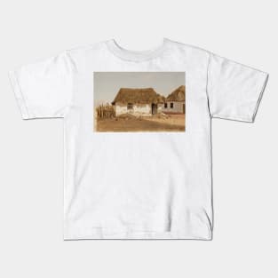 Colombia, Barranquilla, Two Houses by Frederic Edwin Church Kids T-Shirt